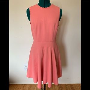 Rebecca Taylor pink sleeveless fit and flare dress